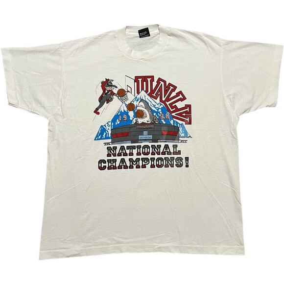 UNLV Runnin’ Rebels 1990 Champions Shark Tee - Picture 1 of 4